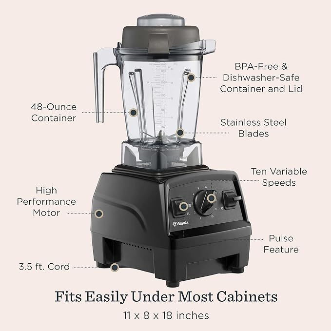 Vitamix E310 Explorian Blender, Professional-Grade, 48 oz. Container, Slate