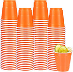 Load image into Gallery viewer, 100 Pack 2 oz Plastic Shot Glasses Disposable Shot Cups, Mini 2oz Party Cups for Halloween, Birthday, Wedding, Bachelorette Party, Baby Shower Supplies (Orange)