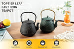 Load image into Gallery viewer, Toptier Tea Kettle for Stove Top, Cast Iron Teapot Stovetop Safe with Infusers for Loose Tea, 54 oz, Black