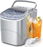 Load image into Gallery viewer, Ice Makers Countertop,26Lbs/24H,9 Cubes in 6 Mins,Portable Ice Maker Machine with Self-Cleaning,2 Sizes of Bullet Ice,Perfect for Home Kitchen(Grey)