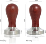 Load image into Gallery viewer, 51mm Coffee Tamper Espresso Hand Tamper 304 Stainless Steel Espresso Wooden Handle Coffee Tamper with Mat (51mm)