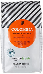 Load image into Gallery viewer, Amazon Fresh Colombia Whole Bean Coffee, Medium Roast, 12 Ounce