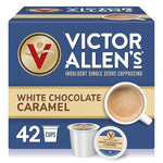 Load image into Gallery viewer, Victor Allen's Coffee White Chocolate Caramel Flavored Cappuccino, 42 Count, Single Serve Cups for Keurig K-Cup Brewers