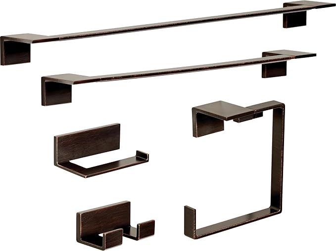 DELTA FAUCET Rubber Limited 77724-RB Vero 24 in. Wall Mount Towel Bar Bath Hardware Accessory in Venetian Bronze