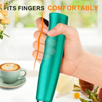 Load image into Gallery viewer, YUSWKO Handheld Milk Frother for Coffee, Rechargeable Drink Mixer with 3 Heads 3 Speeds Electric Coffee Frother For Latte, Cappuccino, Hot Chocolate, Egg