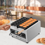Load image into Gallery viewer, 1.8KW Electric Bubble Waffle Ball Machine, Stainless Steel Pancakes Muffins Baking Machine, Portable Pancake Ball Maker for Home, Commercial (14.76 * 14.37 * 9.65in)