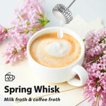 Load image into Gallery viewer, Milk Frother with Stand Rechargeable-Handheld Coffee Frother with 3 Stainless Whisks 3 Speed Adjustable, Electric Whisk Drink Mixer, Foam Maker Blender for Matcha Latte Cappuccino Chocolate