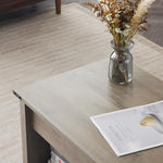 Load image into Gallery viewer, VINGLI Farmhouse Lift Top Coffee Table, Rustic Grey with Storage Shelf/Hidden Compartment, Mesa De Centro para Sala