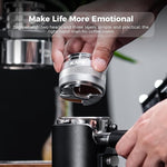 Load image into Gallery viewer, IKAPE Coffee Products, 53mm Coffee Distributor &amp; Hand Tamper, Adjustable Depth Espresso Distributor Fits All 53mm Espresso Portafilter, Compatible with 54MM Breville Bottomless Portafilter (Silver)