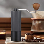 Load image into Gallery viewer, Generic Manual coffee grinder Capacity 25 grams, stainless steel tapered burrs - wooden handle - adjustable internal settings, dual bearing positioning, MCG2401, Black