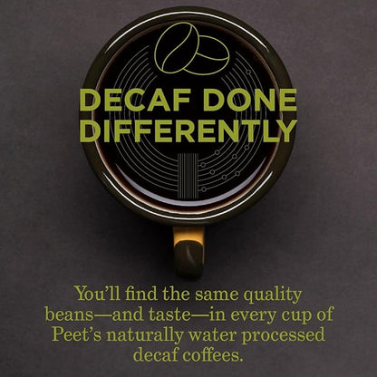 Peet's Coffee, Dark Roast Decaf Single Serve Coffee Pods - Decaf House Blend 32 Count (1 Box of 32 Pods)