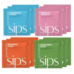 Load image into Gallery viewer, Grace Farms HERBAL TEA VARIETY Box (12 Enveloped Sachets) | 4 Naturally Sweet, Caffeine Free Flavors | Chamomile Citrus, Hibiscus Orange, Spearmint Rose, &amp; Rooibos Chai | Organic, Fair Trade &amp; Kosher | Gives Back 100% of Profits