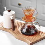 Load image into Gallery viewer, Bincoo Pour Over Coffee Maker Set,650ML Borosilicate Glass Carafe with Coffee Driper&amp;50pcs Paper Filter,Glass Coffee Maker for Home Café Restaurant(Champagne)