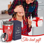 Load image into Gallery viewer, Made in USA - Personalized Tumbler with Engraved Name - Custom Coffee Mug Cup 20 Oz with Lid - Customized Employee Appreciation Gifts - Personalized Gifts for Men Women - Customized By Enterprise