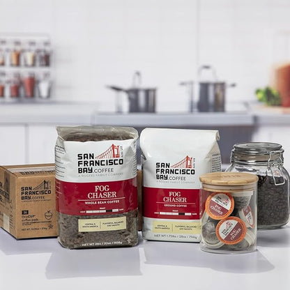 SF Bay Coffee Fog Chaser 28 Ounce Ground Medium Dark Roast