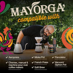 Load image into Gallery viewer, Mayorga Organic Coffee 2lb Buenos Dias - Light Roast Whole Bean Coffee Specialty Grade, 100% Arabica, Slow Roasted, Citrusy and Sweet Flavor with Low Acidity - USDA Organic, Non-GMO, Kosher