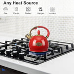 Load image into Gallery viewer, 3Quart Whistling Tea Kettle Classic Teapot Stainless Steel Teakettle with Cool Grip for Stovetop