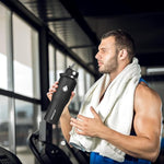 Load image into Gallery viewer, SENDESTAR SENDESTAR 40oz Stainless Steel Water Bottle(Cold for 48 Hrs, Hot for 24 Hrs),Double Wall Vacuum Insulated Bottle with Straw Lid, Spout Lid and Flex Cap, Fit in Any Car Cup Holder