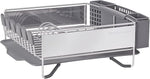 Load image into Gallery viewer, KitchenAid Compact Space Saving, Dish Rack with Removable Flatware Caddy and Angled Self Draining Drainboard, Satin Gray, 15-Inch-by-13.25-Inch