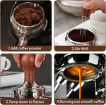 Load image into Gallery viewer, Gmnuiy51mm Coffee Tamper Set 23 PCS, Espresso Accessories Kit Barista Kit,316stainlesss Tamper &amp; WDT Tool,316stainlesss Frothing Pitcher, Stirrer, Tamper Mat, Latte Art Pen Coffee puck screen
