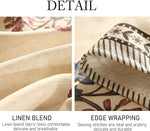 Load image into Gallery viewer, Designer Linen Light Beige Small Square Tablecloth,French Colorful Floral Table Cloth,Stain Resistant Decor Tablecloths for Dining Thanksgiving Christmas Kitchen,55"*55"-Helena E