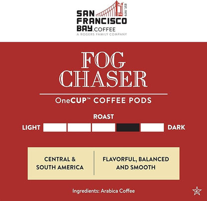 San Francisco Bay Compostable Coffee Pods - Fog Chaser (36 Ct) K Cup Compatible including Keurig 2.0, Medium Dark Roast