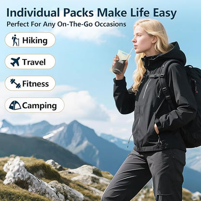 Instant Coffee Packets Single Serve, Medium Roast Sugar Free & Low Caffeine Instant Coffee Gifts 14 Packets for One Week Fitness Holiday Travel Coffee On the Go, 100% Arabica Black Coffee Beans Instant Powder Packs