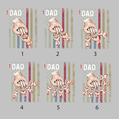 Custom Dad Tumbler with Kids Names, Personalized 40 Oz Tumbler with Handle and Straw, Personalized Birthday Gifts for Dad Husband