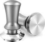 Load image into Gallery viewer, K COOL Espresso Hand Tamper, Premium Barista Coffee Tamper with Calibrated Spring, 100% Flat Stainless Steel Base Tamper for Breville Series 54mm Portafilter Basket (53mm, Silver)