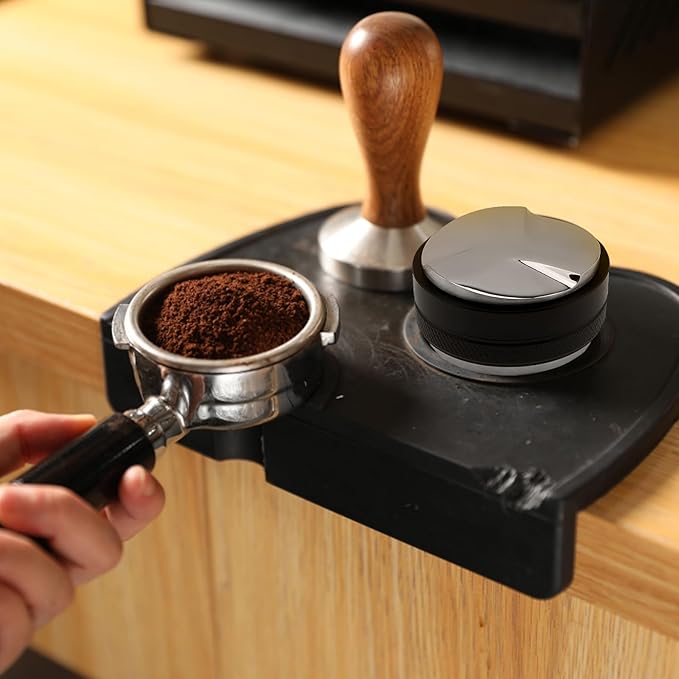 51mm Coffee Distributor & Tamper, Dual Head Coffee Leveler and Espresso Puck Screen Fit for 51mm Breville Portafilter, Adjustable Depth Professional Barista Espresso Hand Tamper for Espresso Machine