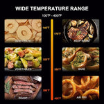 Load image into Gallery viewer, Air Fryer 6.8 Quarts, 10-in-1 Functions, Air Fry, Roast, Bake, Broil, Dehydrate, Large &amp; Compact Air Fryers, Nonstick &amp; Dishwasher-Safe Airfryer Basket, Stainless Steel Air Fryer, Easy to Use