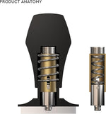 Load image into Gallery viewer, Normcore 58mm Coffee Tamper - V4 Spring-loaded Tamper with Stainless Steel Flat Base - 15lb / 25lb / 30lbs Replacement Springs - Anodized Aluminum Handle and Stand - Fits 58mm Standard Baskets