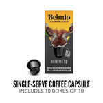 Load image into Gallery viewer, Belmio Ristretto Espresso Coffee Pods – Medium Roast – Full-Bodied &amp; Fruity - Nespresso Original Line Compatible – 10 Count (Pack of 10)