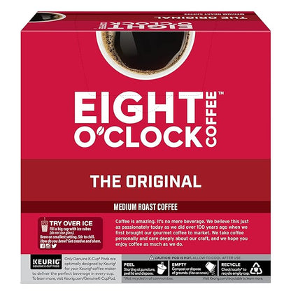 Eight O'Clock Coffee The Original, Keurig Single Serve K-Cup Pods, Medium Roast, 32 Count (Pack of 3)