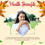 Load image into Gallery viewer, Tropace Organic Rooibos - 20 Tea Bags, South African Red Tea infused with Cardamom, Cinnamon &amp; Black Pepper - Caffeine Free Herbal Tea, Rooibos Tea Rooted in Africa &amp; Packed in USA, 1.4 oz (40g)