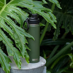 Load image into Gallery viewer, koodee 26 oz Insulated Water Bottle Stainless Steel Double Wall Vacuum Metal Sports Wide Mouth Water Bottle with Leakproof Spout Lid (Grass Green)