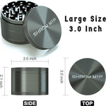 Load image into Gallery viewer, Grinder, Large 3.0” Kitchen Tools Aluminum Metallic Gray