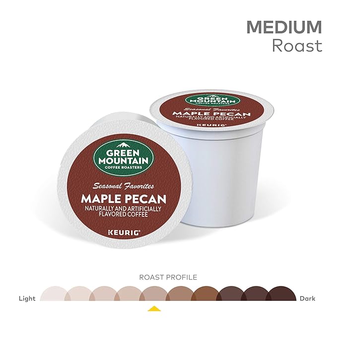 Green Mountain Coffee Roasters Maple Pecan Coffee,Keurig K-Cup Pods, Light Roast, 96 Count
