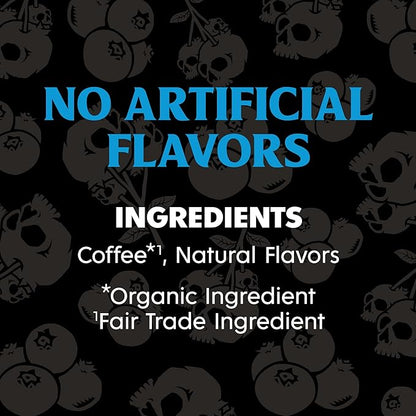 Death Wish Coffee, Blueberry Coffee Pods, Blue and Buried, Fair Trade, 30 Count