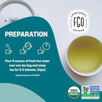 Load image into Gallery viewer, FGO Organic Sencha Green Tea, 100 Count, Eco-Conscious Tea Bags, Resealable Bag, Sourced From Japan, Packaging May Vary (Pack of 1)