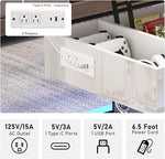 Load image into Gallery viewer, 39.4" Large Lift Top Coffee Table,Modern High Glossy LED Coffee Tables for Living Room with Storage,Black Living Room Tables for Living Rooms,Dining Room,Bedroom Home Office,APP LED Lights（White）