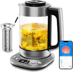 Load image into Gallery viewer, GoveeLife Smart Electric Kettle with Tea Infuser for Loose Leaf, 1.7 L Electric Tea Kettle with Brewing Program, Variable Temperature Control, 2 H Keep Warm &amp; Auto Shut off, BPA Free, Sliver