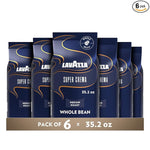 Load image into Gallery viewer, Lavazza Super Crema Whole Bean Coffee, Medium Espresso Roast, Arabica and Robusta Blend, 2.2 lb Bag, Package May Vary (Pack of 6)