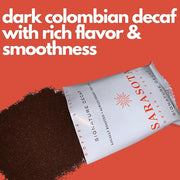 Ground Coffee | Decaf Dark Roast Low Acid Mold Free Pouches | Decaffeinated Bulk Packets | Gourmet Powder Packs for 12 Cup Drip Maker | Premium Highest Rated Individual Premeasured Commercial Bags