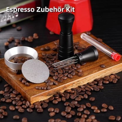 54mm WDT Tool Espresso Accessories Kit,GdHaHSP Dosing Funnel and Puck Screen Set,Espresso Stirrer Distribution Tool,Espresso Whisk for espresso tools