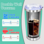 Load image into Gallery viewer, 20oz Tumbler Bulk Stainless Steel Tumbler Cup with Lid Vacuum Insulated Double Wall Travel Mug, Durable Powder Coated Travel Coffee Tumbler Mug for Hot &amp; Cold Drinks, Light Blue,12 Pack