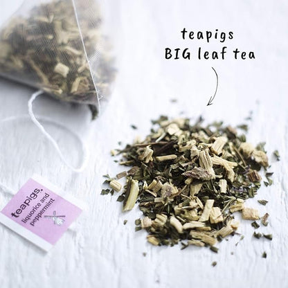 Teapigs Liquorice and Peppermint Tea Bags Made With Whole Leaves (6 Packs of 15)