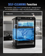 Load image into Gallery viewer, Maksone Countertop Nugget Ice Maker with APP Control, 44lbs/24H,Ready in 7 Mins,Crushed ice Maker,Sonic Pebble Ice Machine