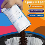 Load image into Gallery viewer, Coffee Variety Pack – Medium, Dark, Decaf &amp; Flavored Ground, 1.75oz Bulk Packs for 12-Cup Drip Coffee Makers, Gourmet Low-Acid Assorted Gift Sampler, 100 Count