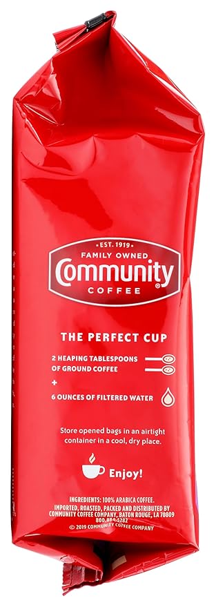 Community Coffee French Roast, Ground Coffee, Extra Dark Roast, 12 Ounce Bag (Pack of 1)